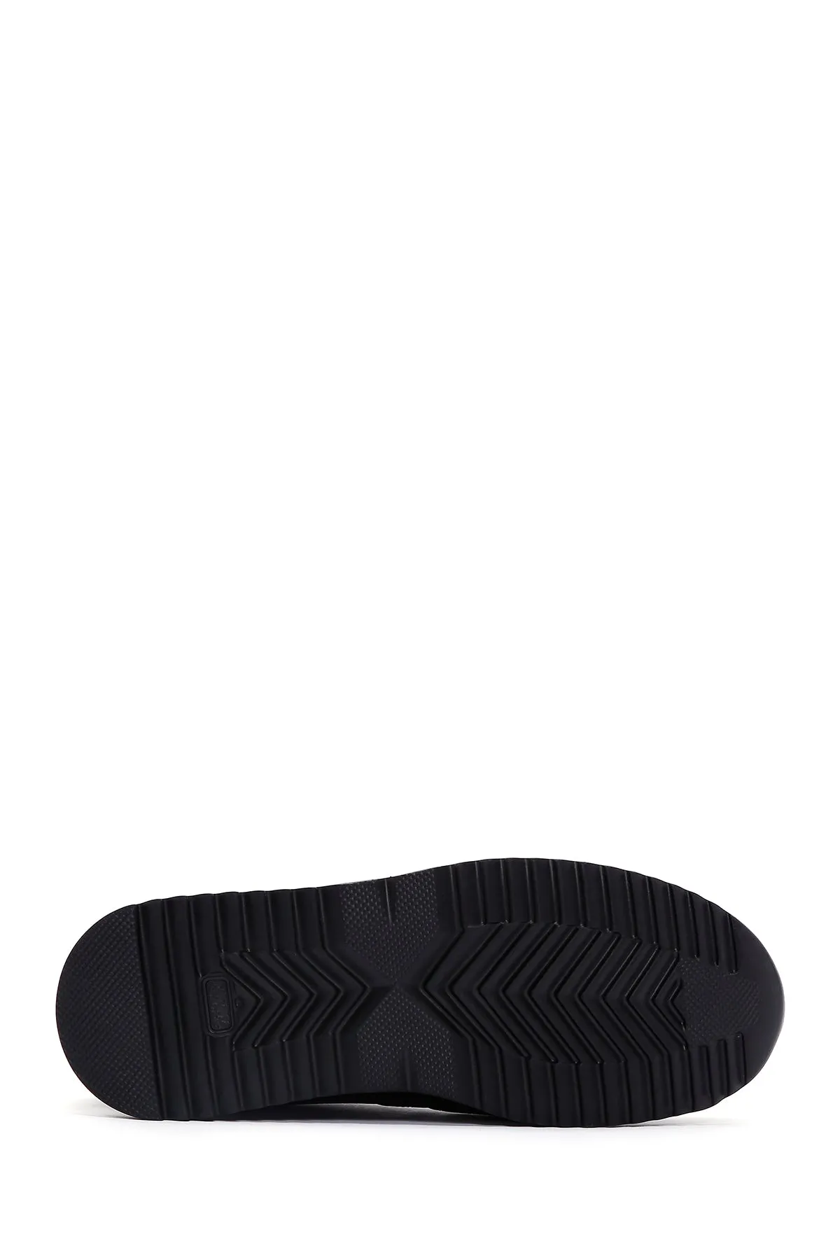 Erkek Kahverengi Bağcıklı Deri Casual Sneaker