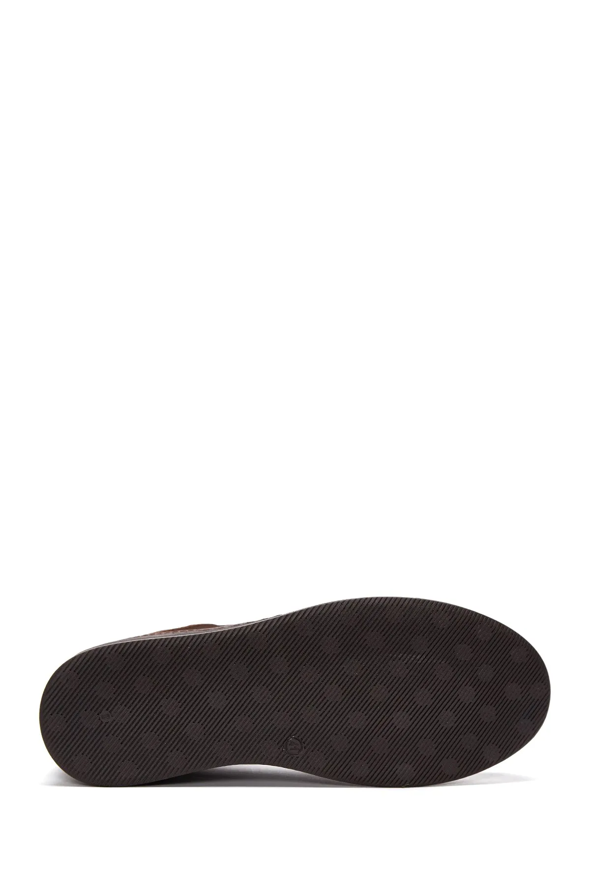 Erkek Kahverengi Deri Casual Sneaker