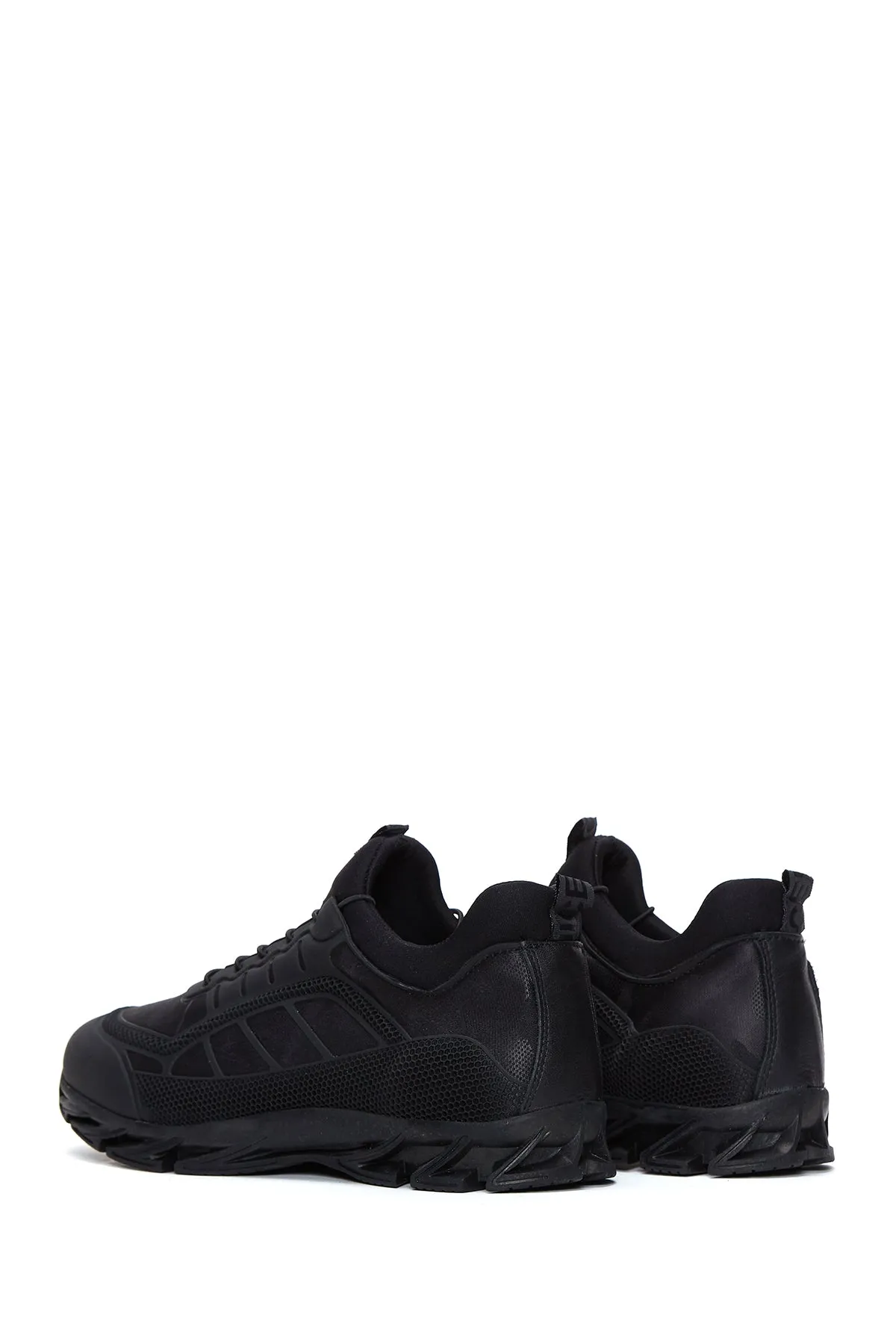 Erkek Siyah Deri Casual Sneaker