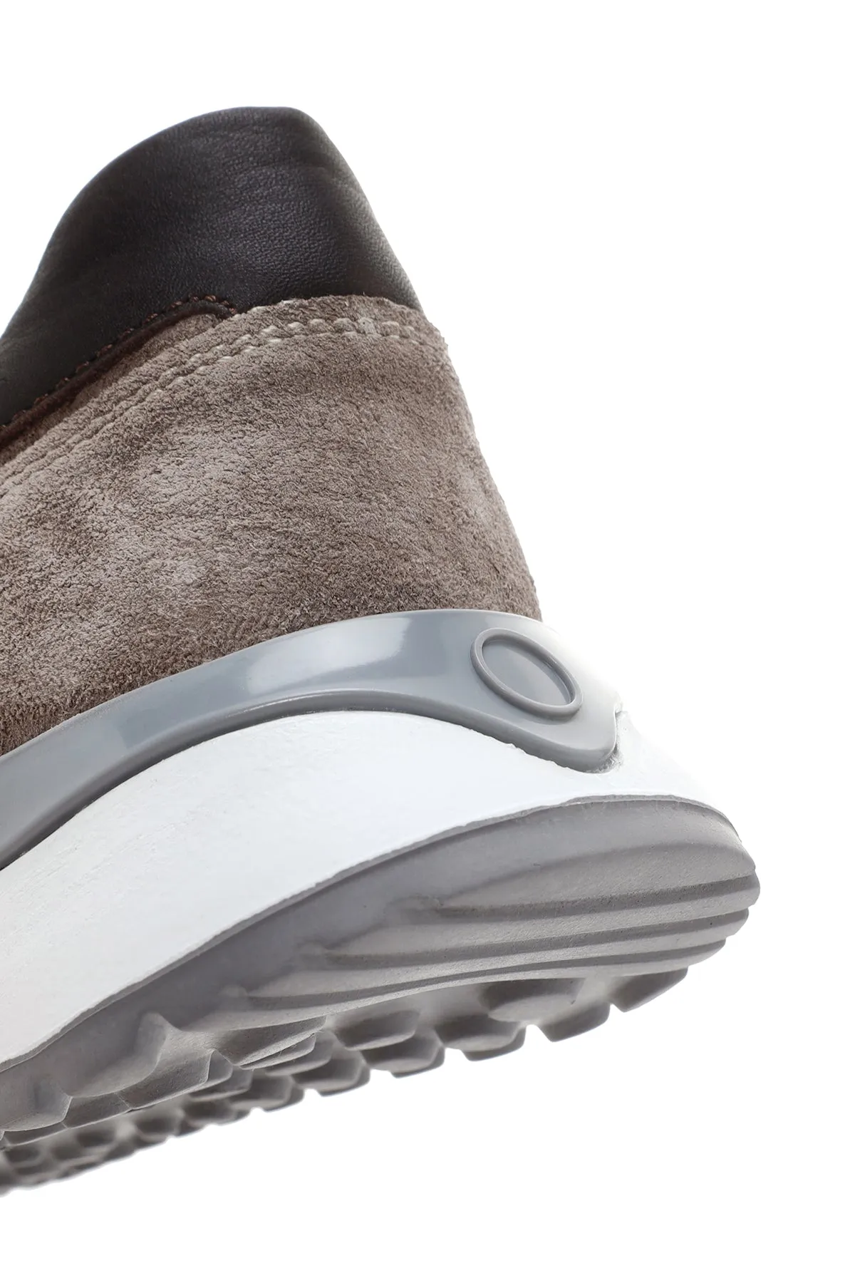 Erkek Vizon Deri Casual Sneaker