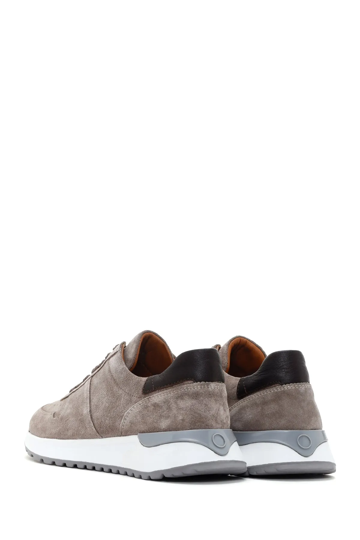 Erkek Vizon Deri Casual Sneaker