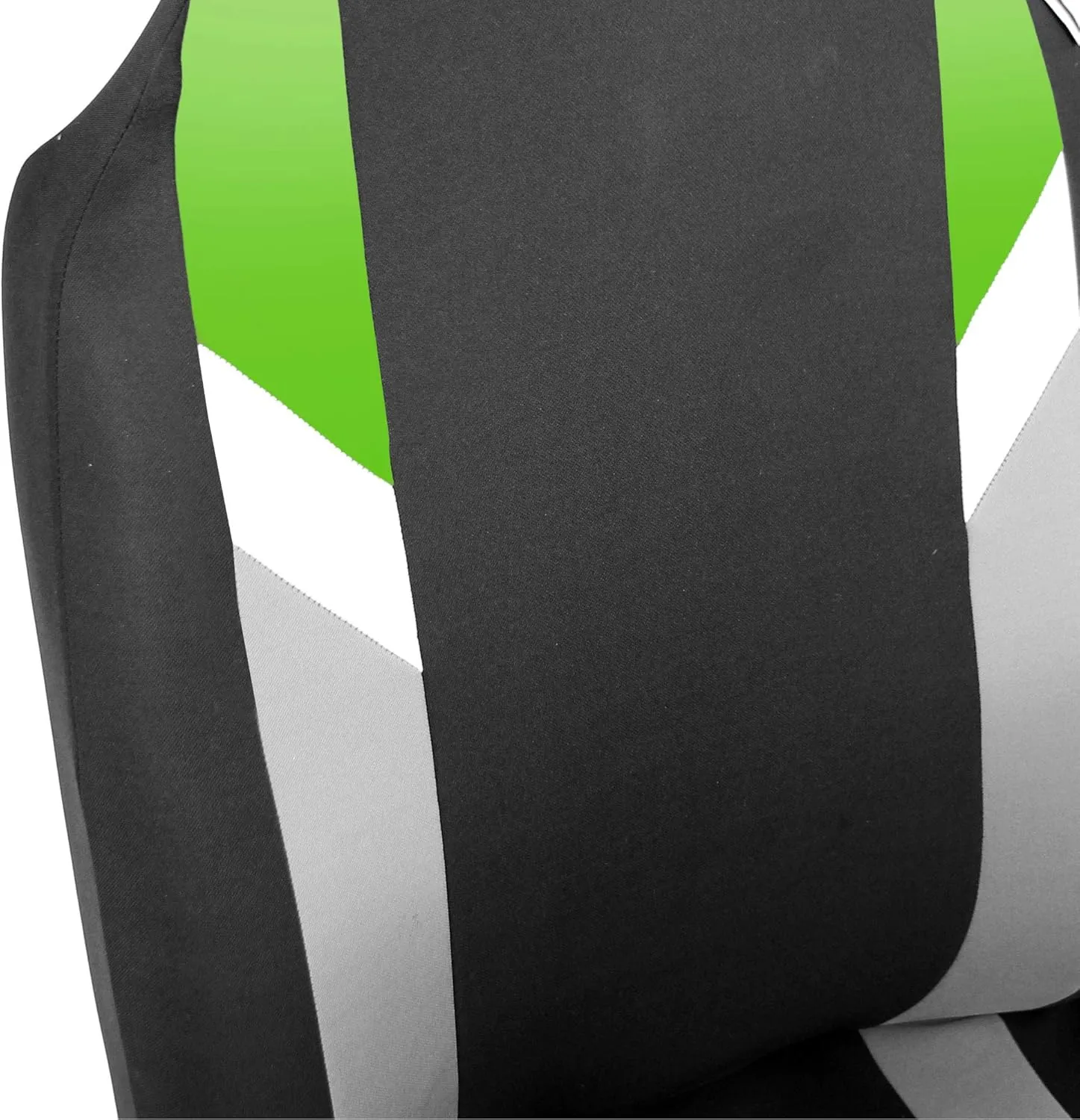 FH Group Three Row 7 Seater - Premium Modernistic Seat Covers - Fit Most Car, Truck, SUV, & Van Green/Black