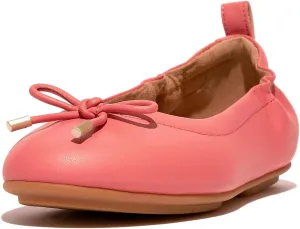 FitFlop Women's Allegro Bow Leather Ballerinas Ballet Flat