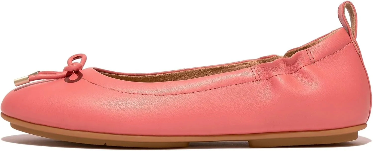 FitFlop Women's Allegro Bow Leather Ballerinas Ballet Flat