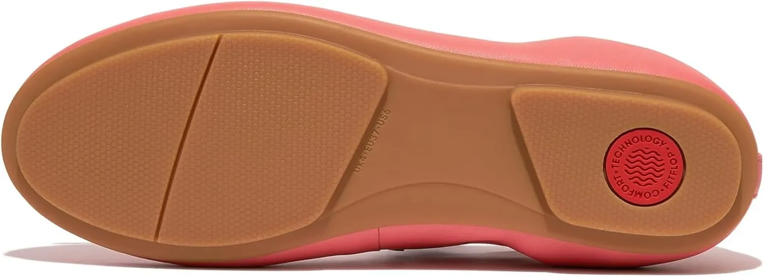 FitFlop Women's Allegro Bow Leather Ballerinas Ballet Flat