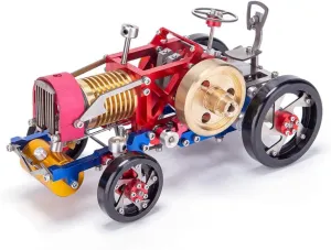 Flame Eater Vacuum Engine Stirling Wheel Tractor Model Vehicle Artwork