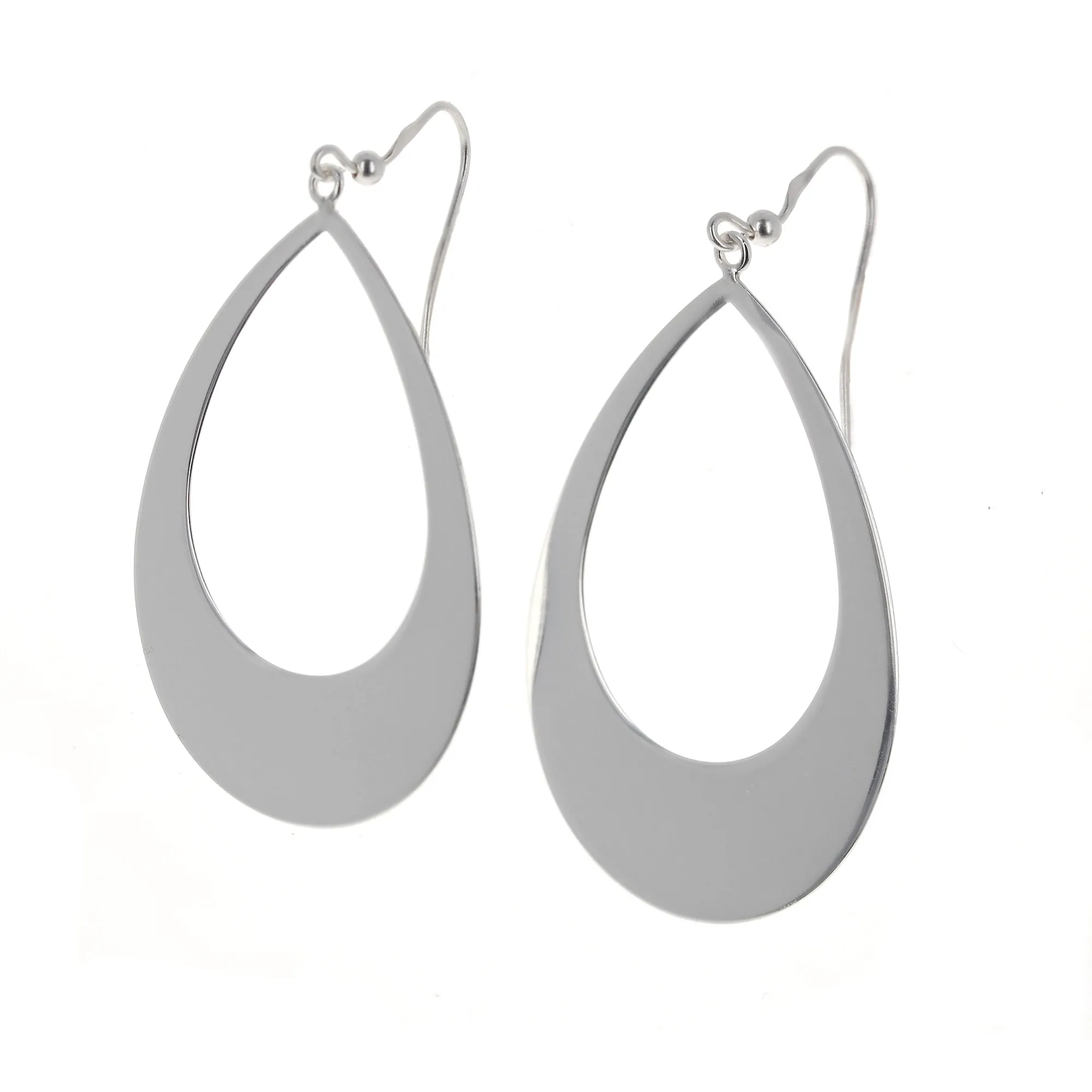 Flat Oval Polished Teardrops