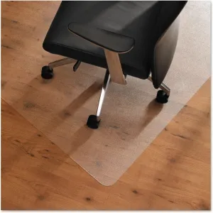 Floortex Polycarbonate Anti-Slip Chair Mat 53" x 48" for Hard Floors and Low Pile Carpets, Clear (FR1213420ERA)
