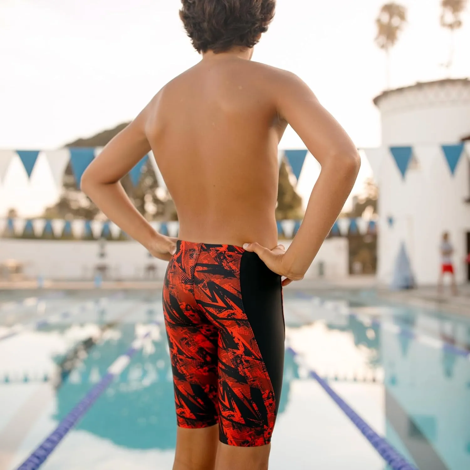 Flow Splice Jammer Swimsuits - Swim Jammers for Swimming in Boys Size 21 to 32