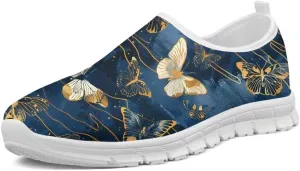 Forchrinse Hummingbird Cherry Blossom Womens Slip on Loafer Shoes Mens Walking Shoes Soft Lightweight Fashion Athletic Sneakers Arch Support Causal Work Shoes