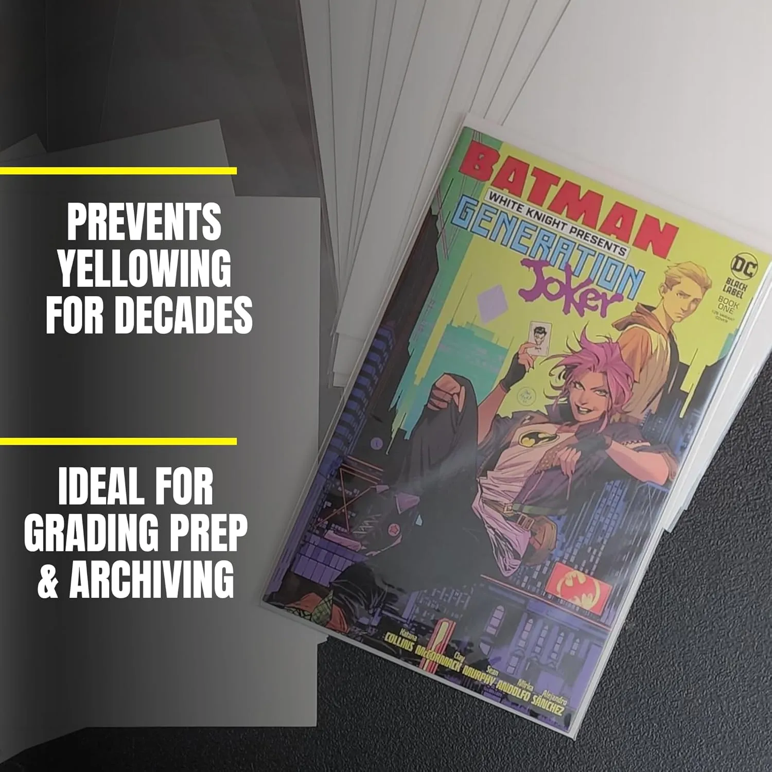 Gemini Comic Book Boards | 24-pt Acid-Free, Coated One Side, Buffered with 3% Calcium Carbonate, 1000 Comic Backing Boards, Precision Cut – Current Size (6 3/4" x 10 1/2")