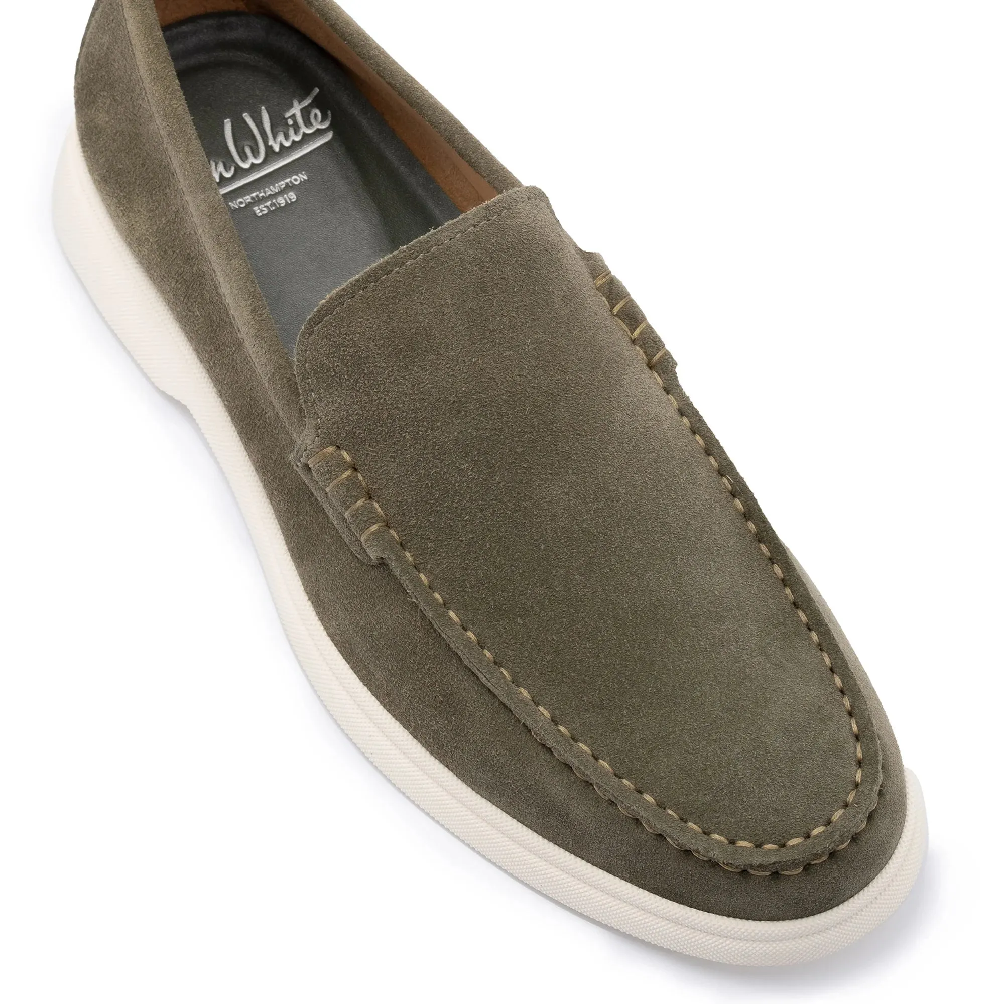 Green Suede Loafers