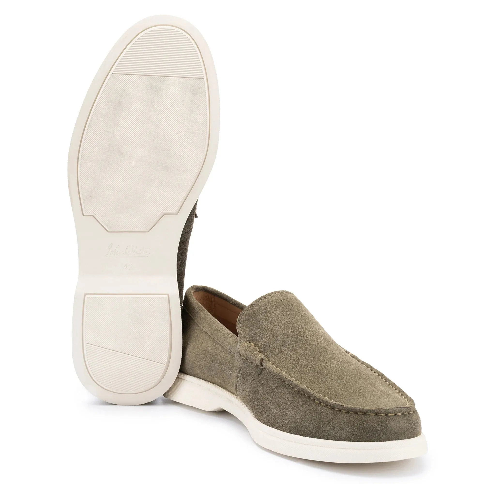 Green Suede Loafers