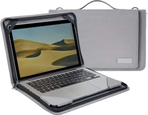 Grey Laptop Messenger Case - Compatible with MSI Prestige 14 H - B13U 14" Laptop