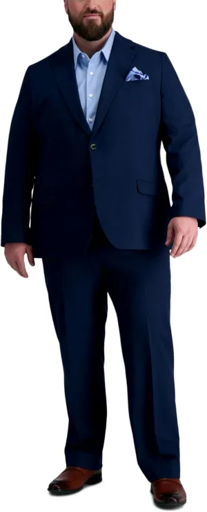 Haggar Men’s JMH Premium Stretch Tailored Fit Suit Separates - Pants and Jackets (Big & Tall Sizes)