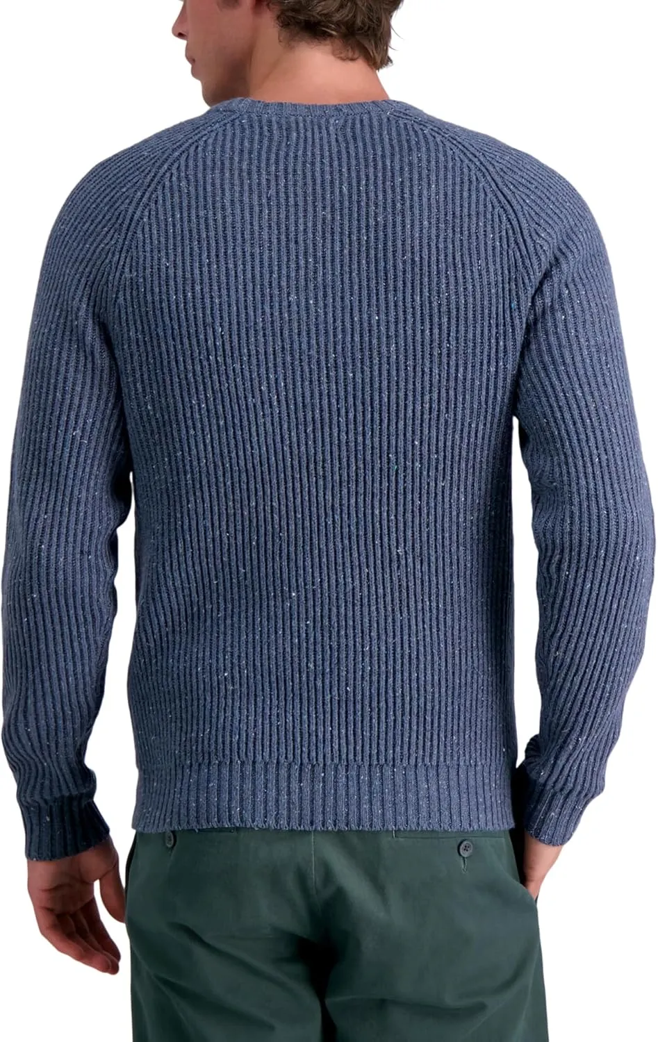 Haggar Men's Long Sleeve Crew Neck Sweater