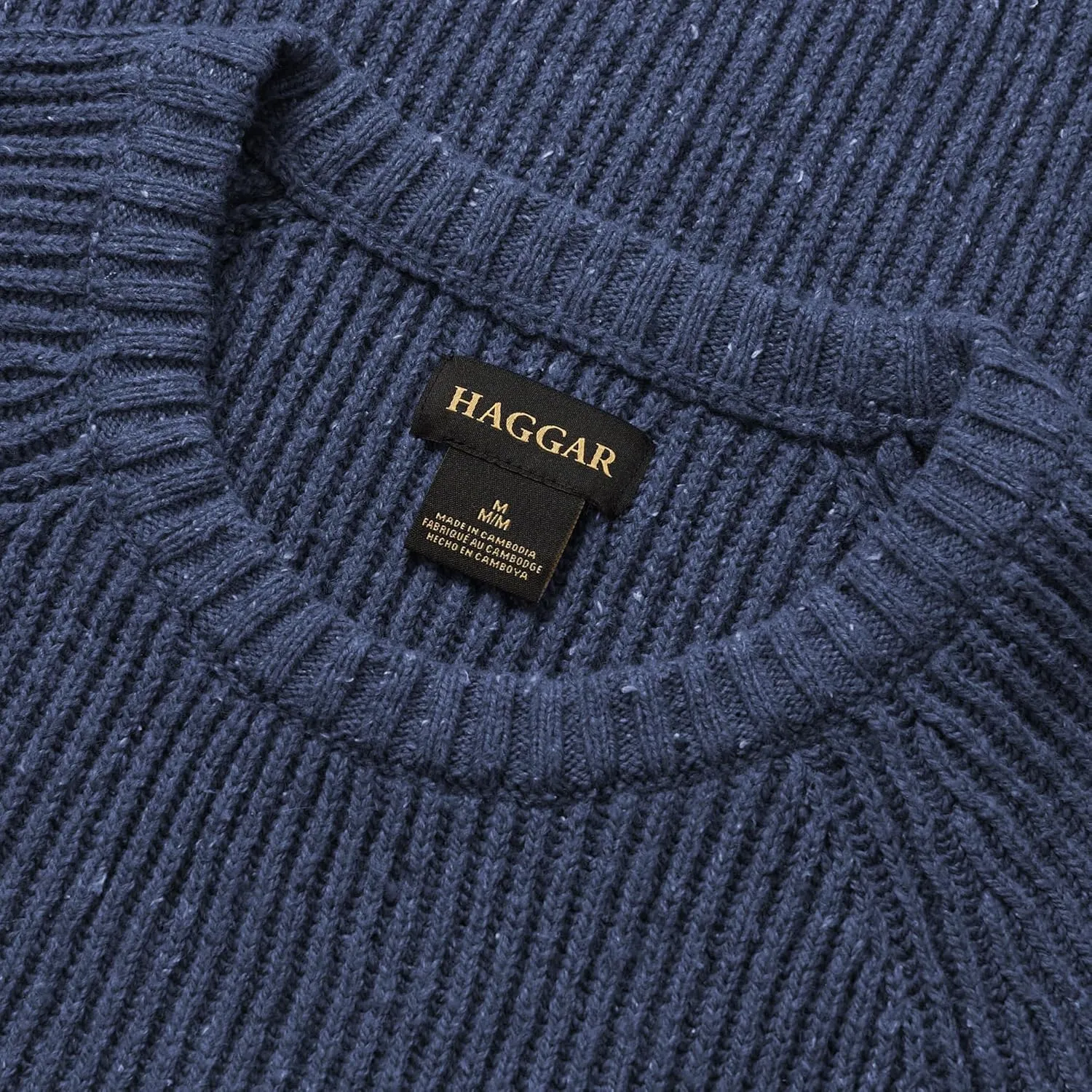 Haggar Men's Long Sleeve Crew Neck Sweater