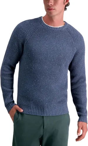 Haggar Men's Long Sleeve Crew Neck Sweater