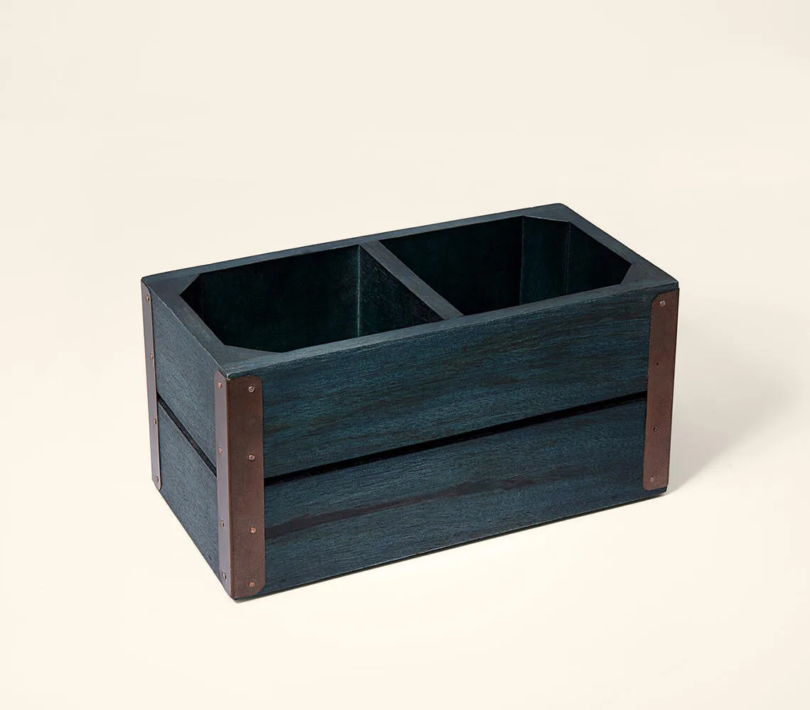 Hand Cut Wooden Cutlery Stand