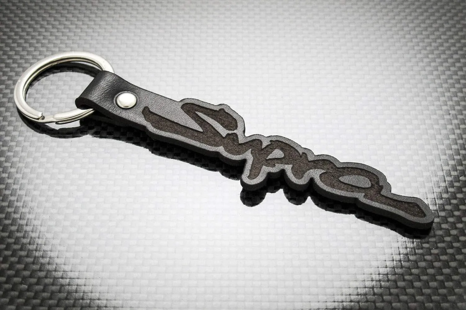 Handmade Leather Keychain Keyring compatible with Supra Key Fob