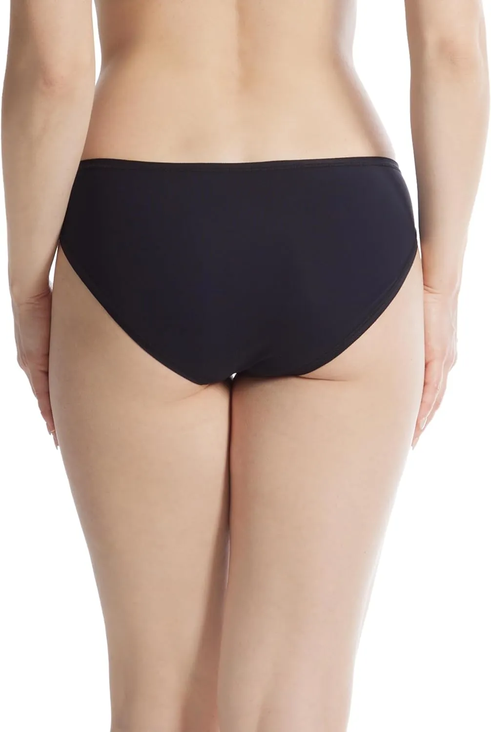 hanky panky - BreatheSoft Mid Rise Bikini Brief Underwear for Women | Full Back Coverage Panties | Sizes XS-XL | 3 pack