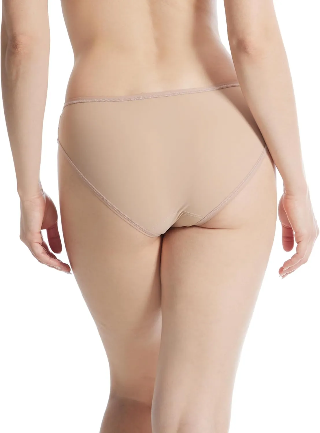 hanky panky - BreatheSoft Mid Rise Bikini Brief Underwear for Women | Full Back Coverage Panties | Sizes XS-XL | 3 pack
