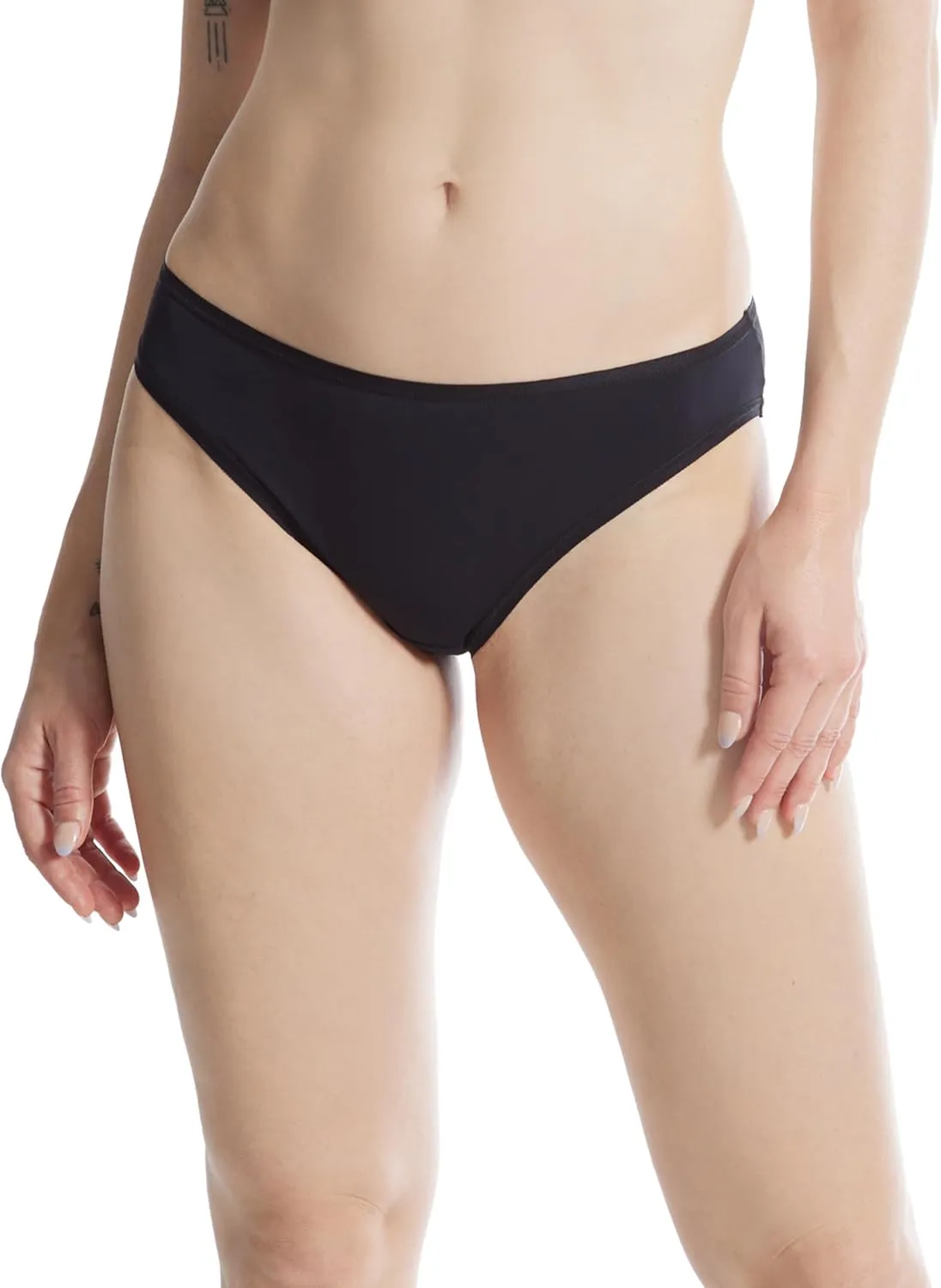 hanky panky - BreatheSoft Mid Rise Bikini Brief Underwear for Women | Full Back Coverage Panties | Sizes XS-XL | 3 pack