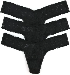 hanky panky, Signature Lace Low Rise Thong 3 Pack, One Size fits 2-12