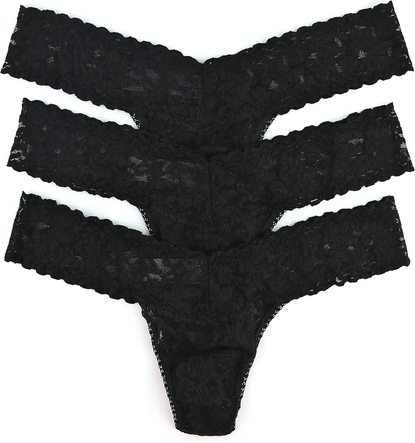 hanky panky, Signature Lace Low Rise Thong 3 Pack, One Size fits 2-12