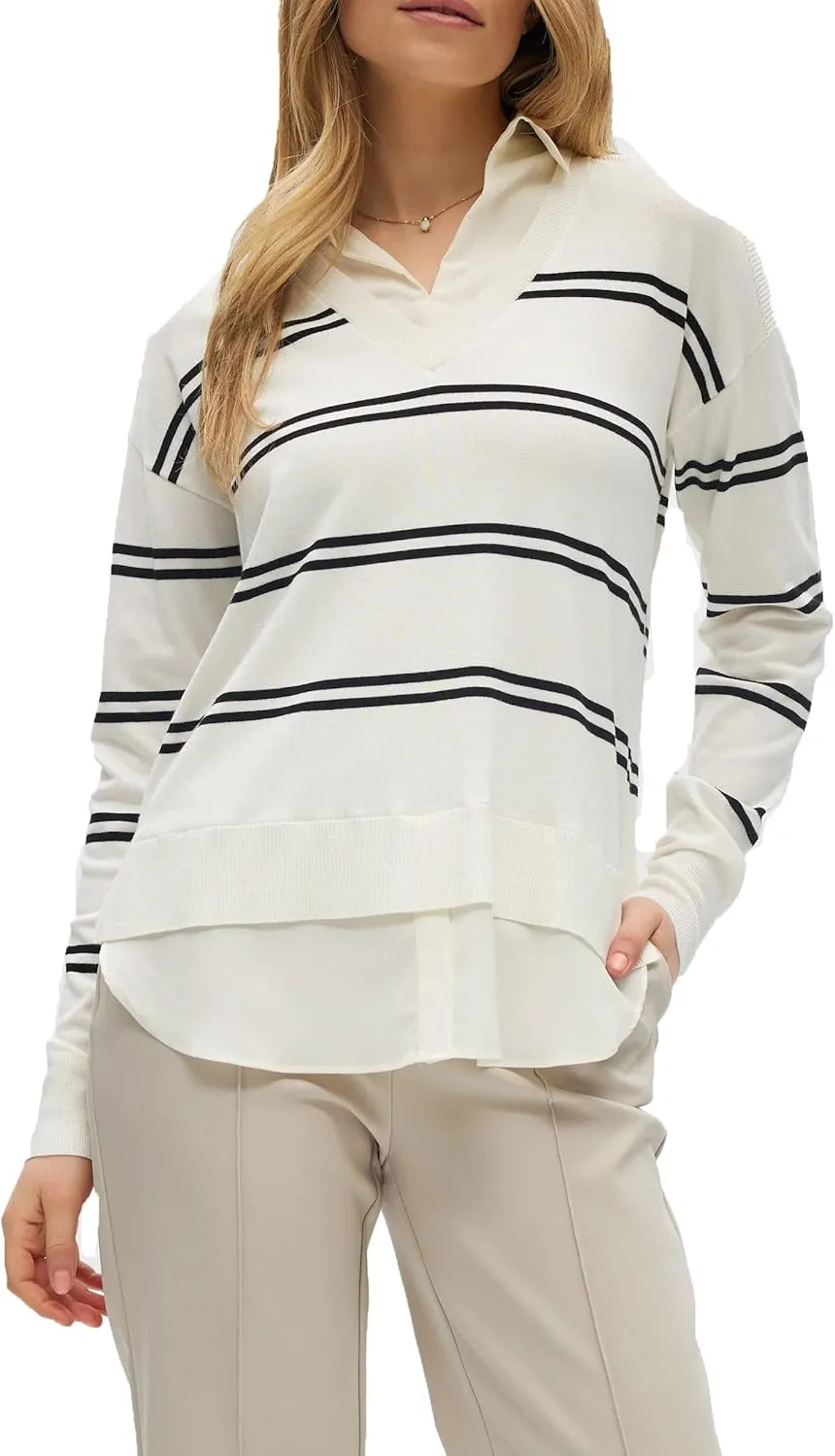 Hilary Radley Women's V-Neck Pullover Sweater