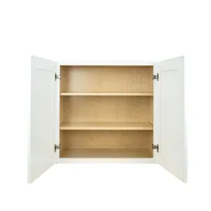 Hollywood Fabiani Design Wall Kitchen Cabinet 36 in. W x 12 in. D x 36 in. H in Shaker White Ready to Assemble