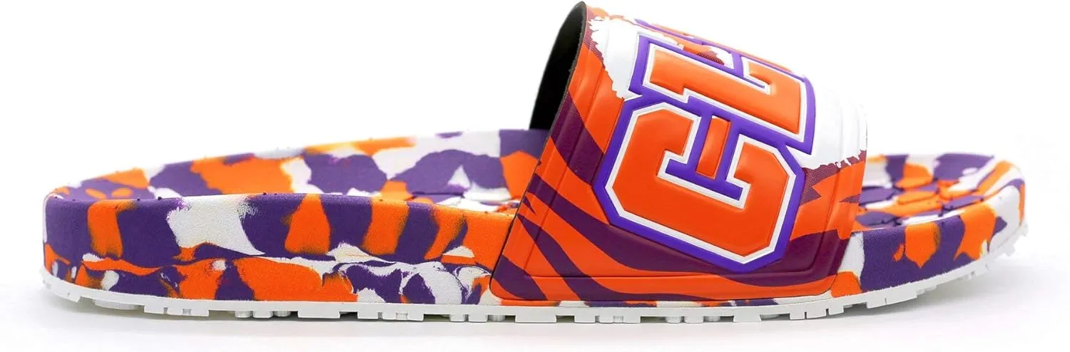 Hype NCAA Team Graphic and Color Unisex Quick Dry Slydr Sandal