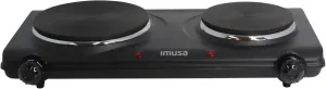 IMUSA Double Electric Hot Plate, Black