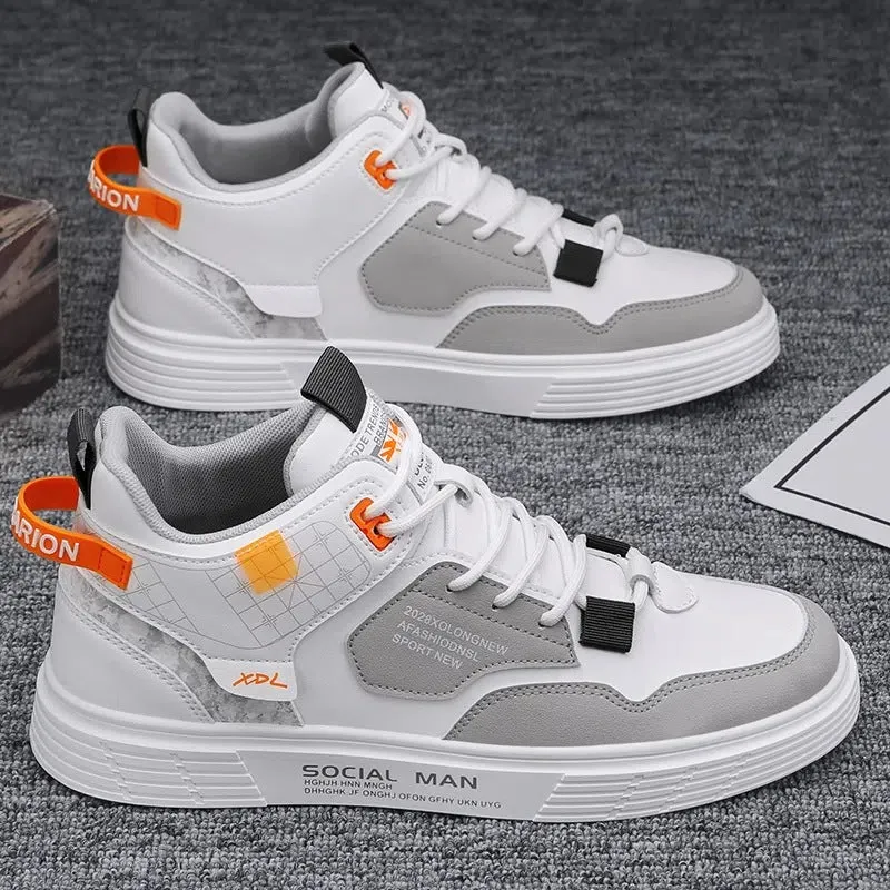 INSTOCK - Spring Men's White Sneakers – Trendy & Casual Everyday