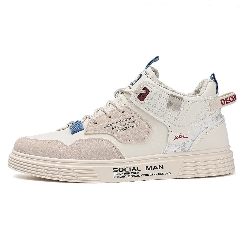 INSTOCK - Spring Men's White Sneakers – Trendy & Casual Everyday