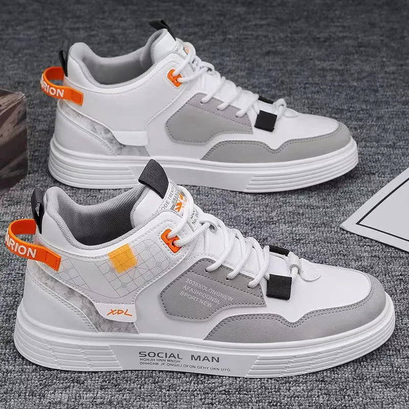 INSTOCK - Spring Men's White Sneakers – Trendy & Casual Everyday