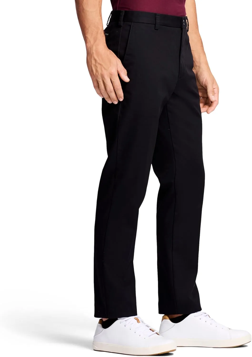 IZOD Men's American Chino Flat Front Straight Fit Pant