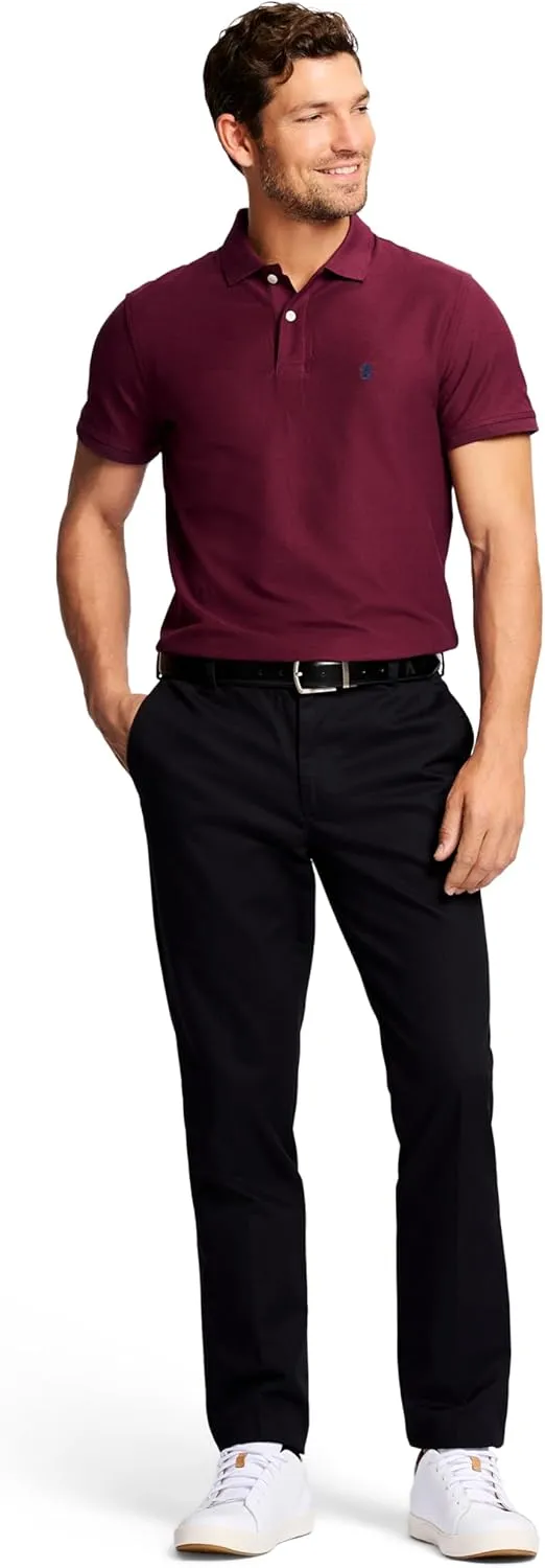 IZOD Men's American Chino Flat Front Straight Fit Pant