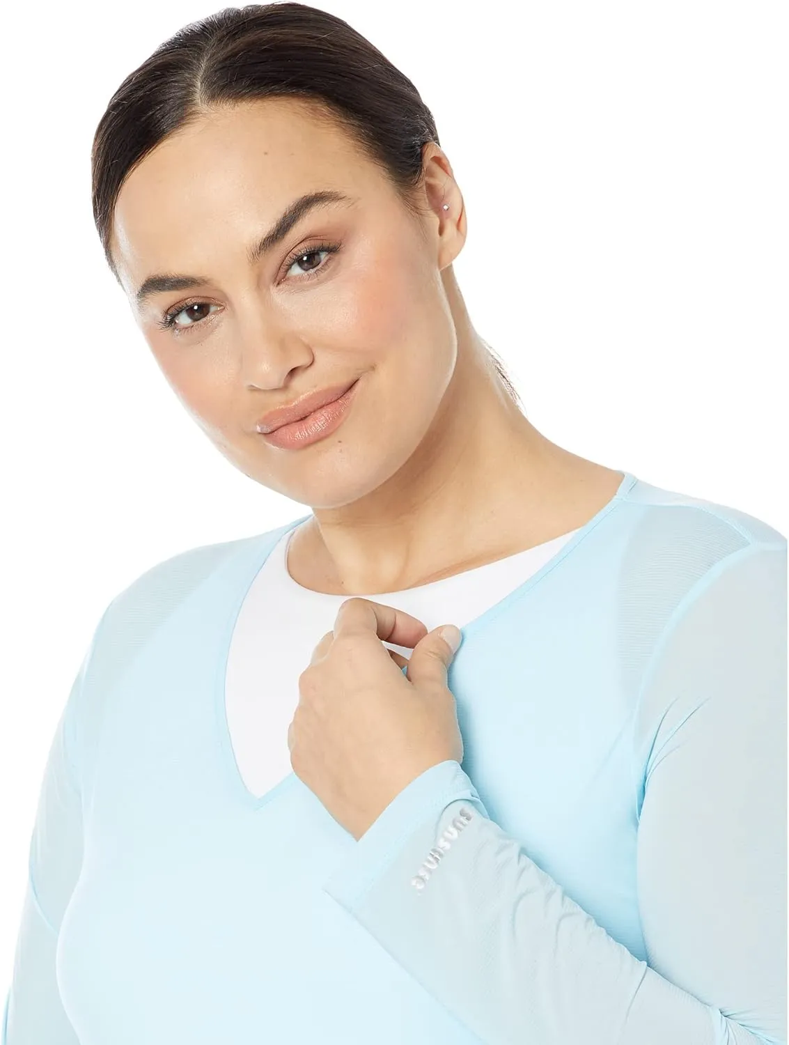 Jamie Sadock womens Sunsense® Long Sleeve Layering Top
