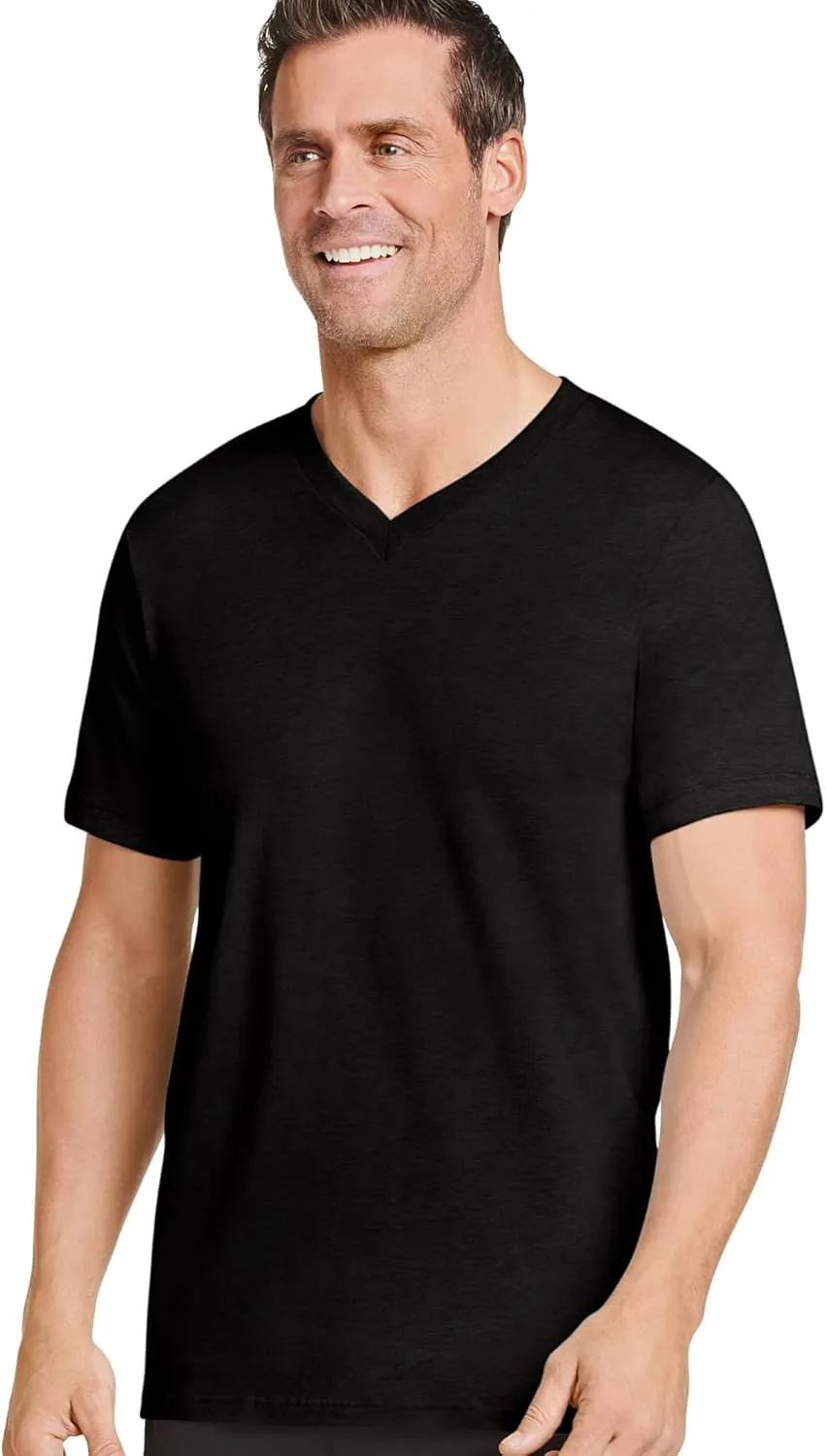 Jockey Men's Undershirt Big & Tall Classic V-Neck Undershirt - 6 Pack