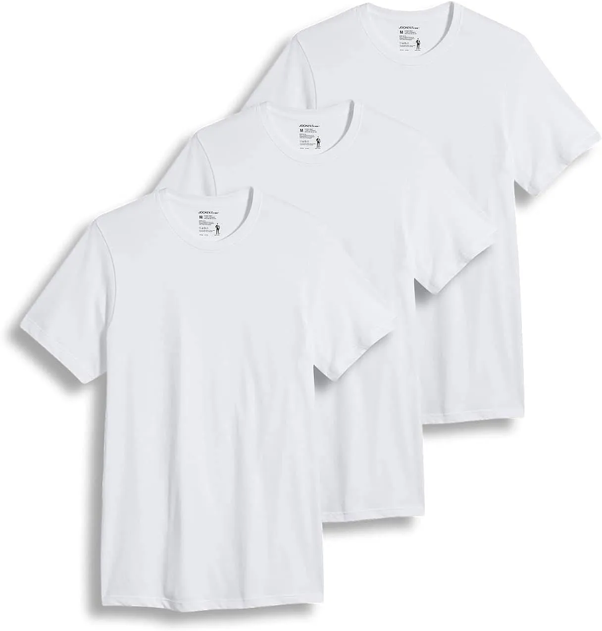 Jockey Men's Undershirt Classic Crew Neck Undershirt - 3 Pack