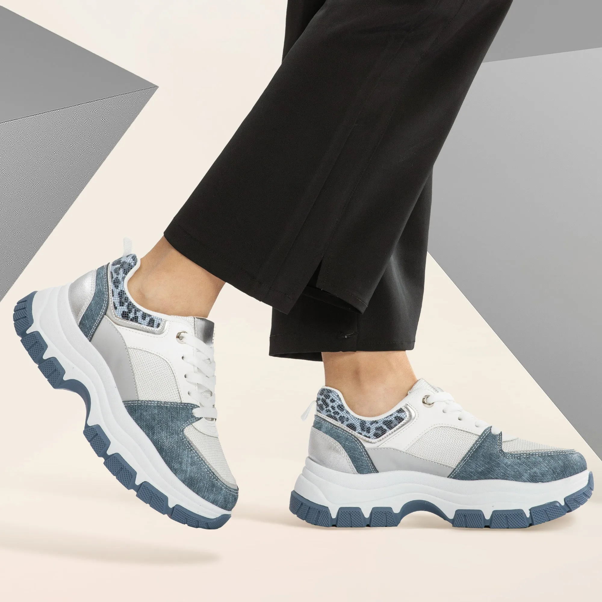 JOMIX Scarpe Sportive da Donna Sneaker Comode Elastiche e Antiscivolo Leggere WSC250723