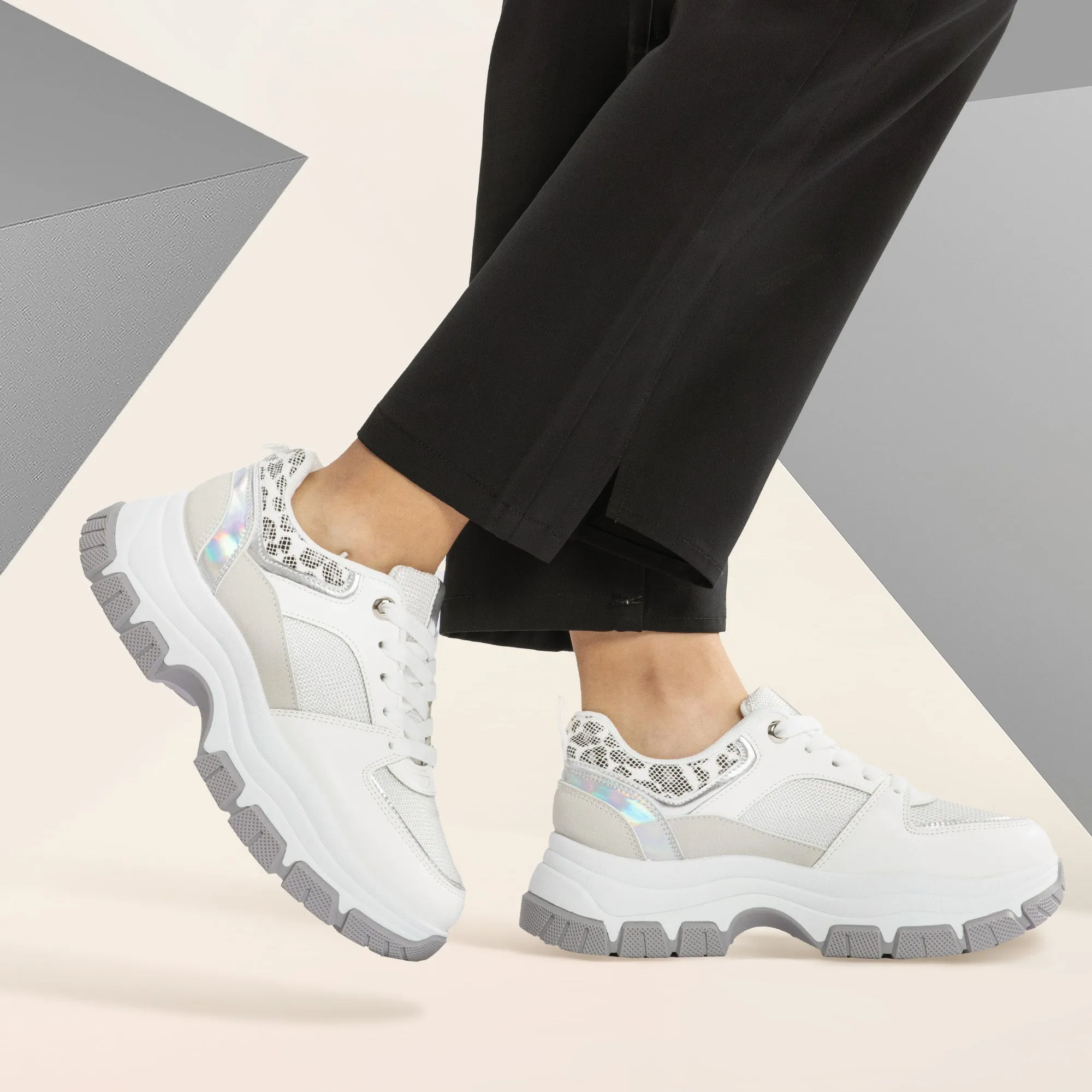 JOMIX Scarpe Sportive da Donna Sneaker Comode Elastiche e Antiscivolo Leggere WSC250723