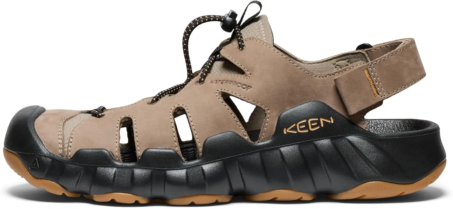 KEEN Mens Hyperport Fisherman Closed Toe Easy On Comfortable Leather Hiking and Water