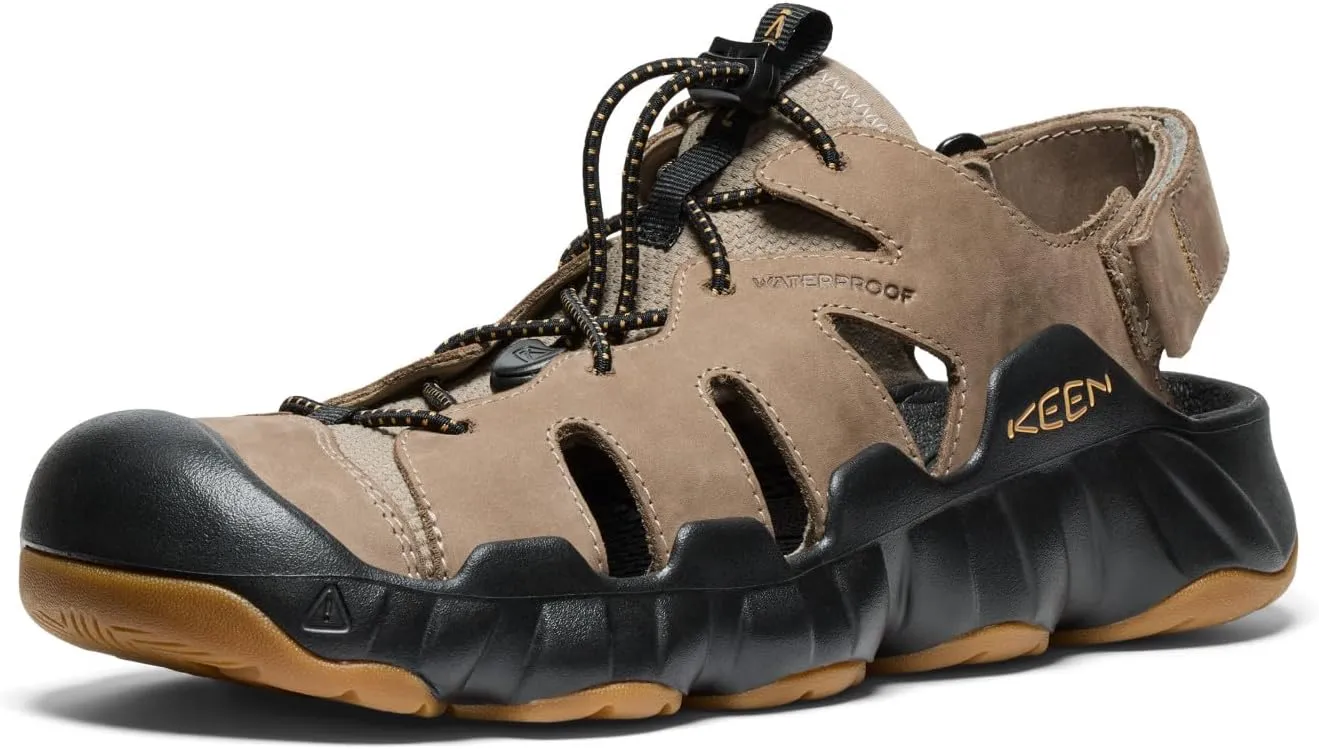 KEEN Mens Hyperport Fisherman Closed Toe Easy On Comfortable Leather Hiking and Water