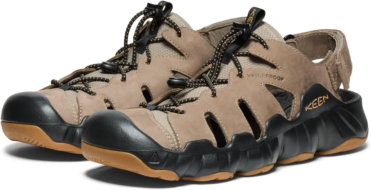 KEEN Mens Hyperport Fisherman Closed Toe Easy On Comfortable Leather Hiking and Water