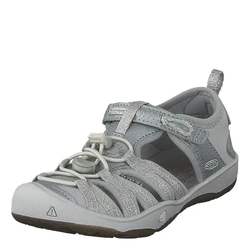 KEEN Unisex Kid's Moxie Sandal, SILVER 2 M US Big Kid