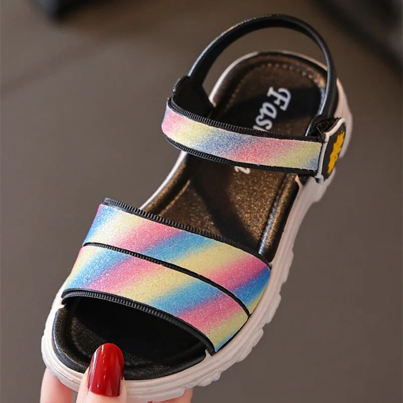 Kids Shoes Girl Sandal | Sandal Shoe Girl Child | Childrens Rainbow