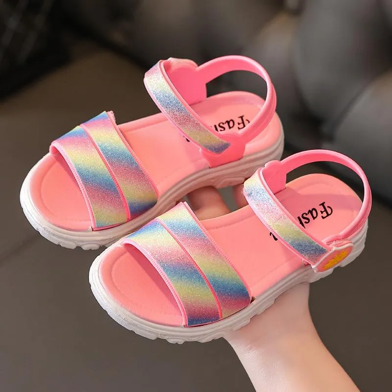 Kids Shoes Girl Sandal | Sandal Shoe Girl Child | Childrens Rainbow