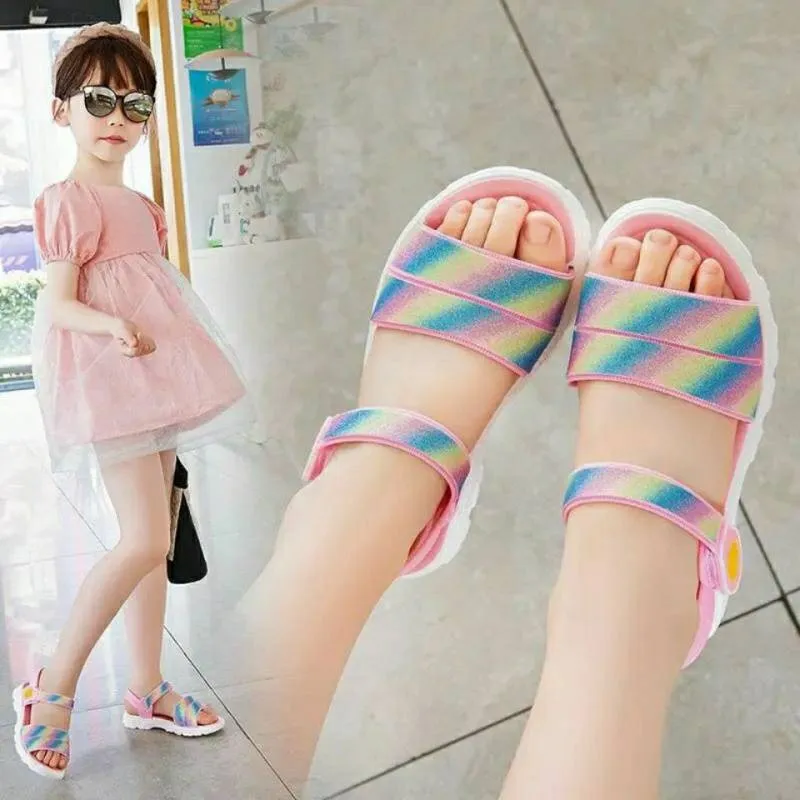 Kids Shoes Girl Sandal | Sandal Shoe Girl Child | Childrens Rainbow